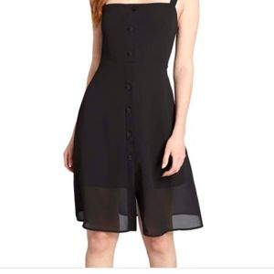 Modcloth Black Midi Dress Medium